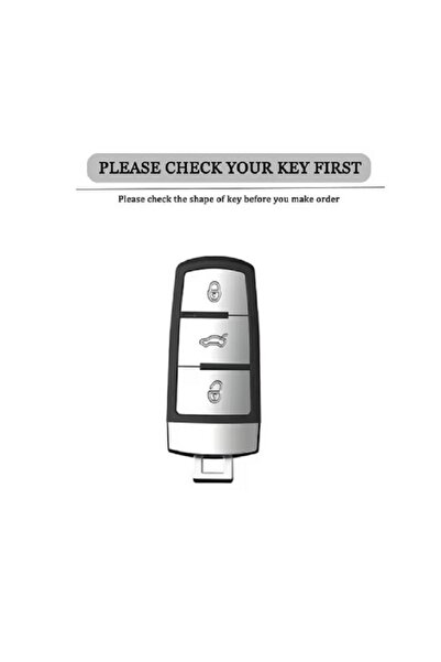 OEM Husă cheie inteligentă pentru Volkswagen VW CC/Passat B6/B7/3C M6, gri (pentru mașini start-stop)