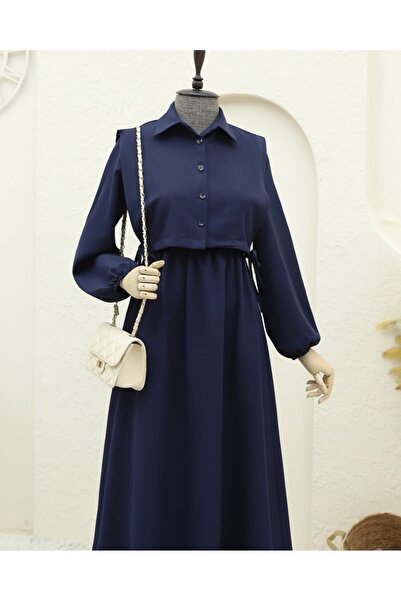 Modamorfo Set šatů s detailem košile nahoře