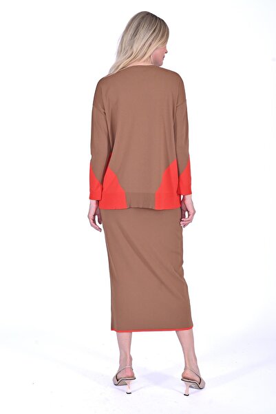 Invee Geometric Knitwear Tunic Toprak