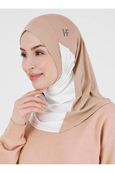 Ecardin Ренклі Атлетік Спор Хіджаб Тюрбан Боне - St 391 Беж-Крем