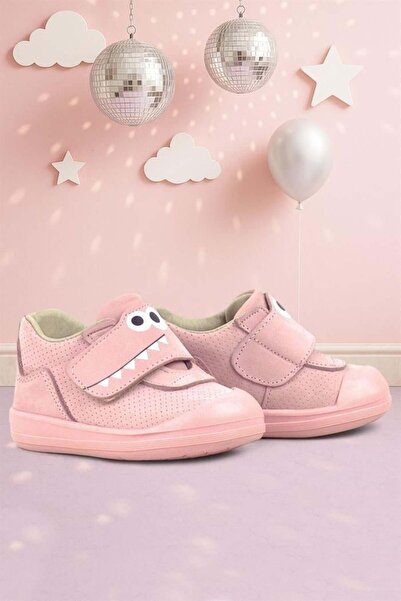 Rakerplus Dino Genuine Leather Powder High Top Baby Shoes