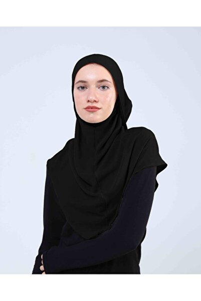 Ecardin Τουρμπάνι με κορδόνι από ύφασμα κρεπ - St 091 Μαύρο