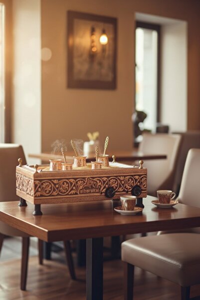 Ardıç Endüstriyel Traditional Turkish Sand Coffee Machine - Sand Coffee Machine - Copper Sand Coffee Machine