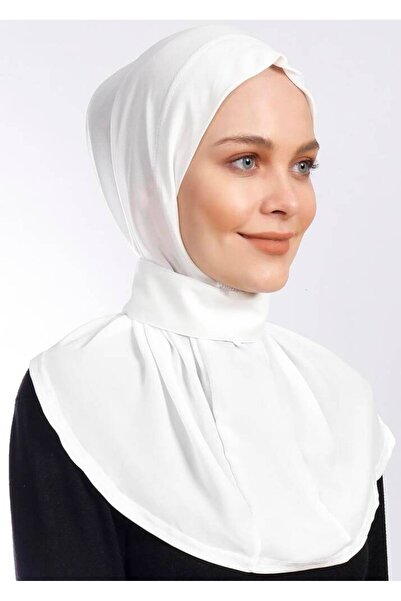 Ecardin Κρεπ Υφασμάτινο Φουλάρι Lycra Shawl - St 235 Λευκό