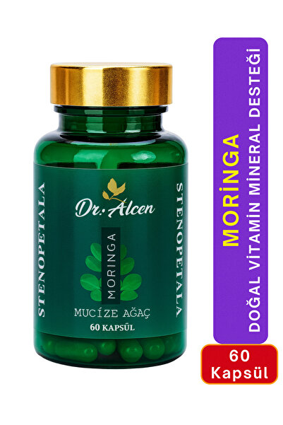 Dr.Alcen Moringa Stonepetala Etiyopya Süper Gıda 60 Kapsül Doğal Vitamin Mineral Takviye Destek Formül Hediye