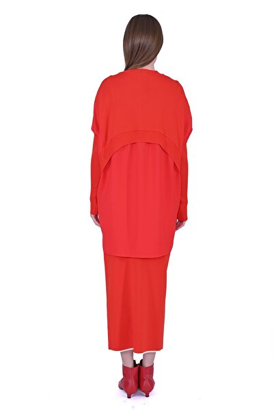 Invee Shirt Knitwear Tunic Oranj