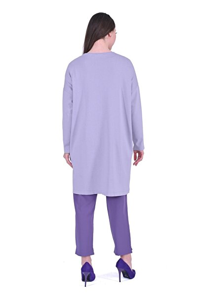 Invee Baklava Stone Knitwear Tunic Lila