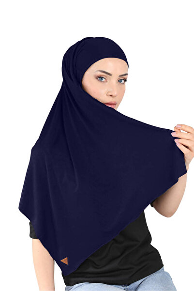 Ecardin Віскозний шарф з вбудованою підкладкою - St 163 Синій