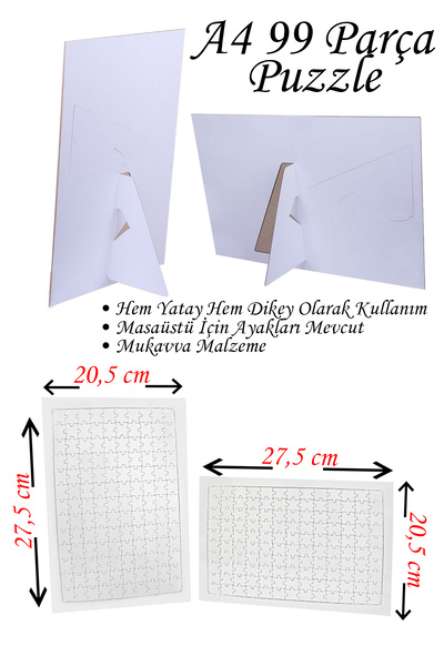 Photo Garage Kişiye Özel Fotoğraflı Yapboz Puzzle - 99 Parça A4 Resimli Pazıl Yapboz Sevgili Hediye