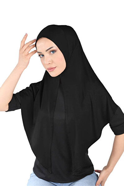 Ecardin Ύφασμα βισκόζης Πρακτικό έτοιμο σάλι τουρμπάνι - St 101 Μαύρο