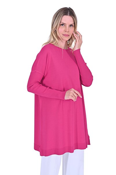 Invee Plain Tunic Fuchia