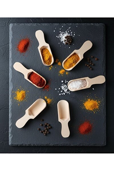 VESTA Concept Natural Bamboo 6-Piece Spice Spoon Set – Practical Use in the Kitchen