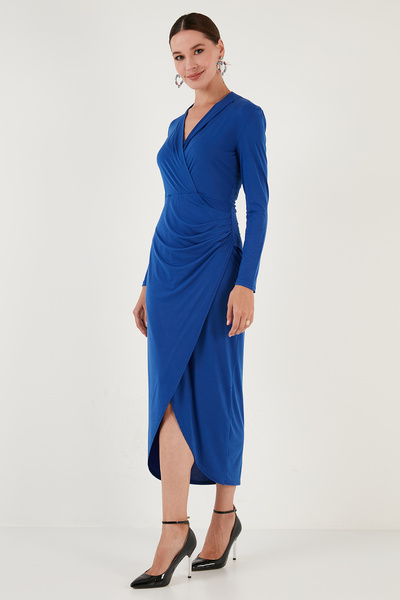 Lela Сукня з розрізом на комірі та драпіруванням, довжина до коліна, модель 611EL1769