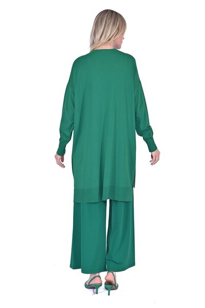 Invee Oversize Color Detailed Knitwear Tunic