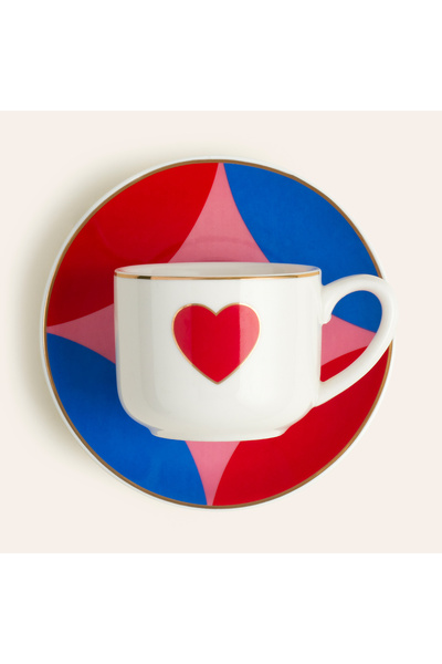 Zsa Zsa Zsu Luohu Porselen Kahve Seti 90 Ml Renkli