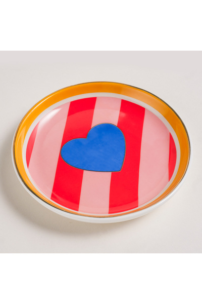 Zsa Zsa Zsu Luohu Porselen Tabak 10x10x1 Cm Renkli