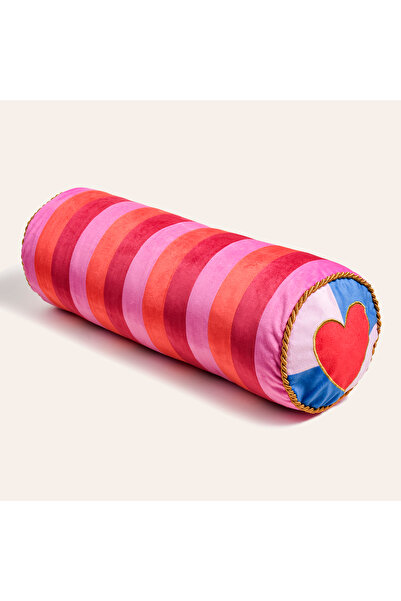 Zsa Zsa Zsu Hansı Dijital Baskılı Dolgulu Kırlent 17x47 Cm Kırmızı - Pembe