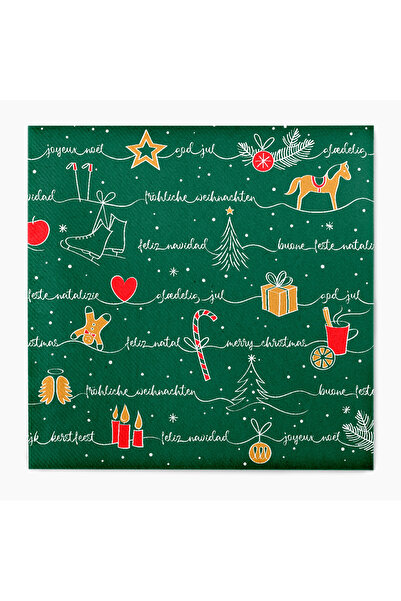 Mank Χαρτοπετσέτες Linclass για την παραμονή Πρωτοχρονιάς/Πρωτοχρονιά Linclass - Ravin 40 x 40 εκ. / 50 τεμ.