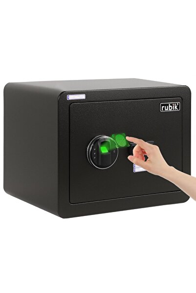 RUBIK Fingerprint Safe Box, Document Size RB-30YFP (30x38x30cm) Black