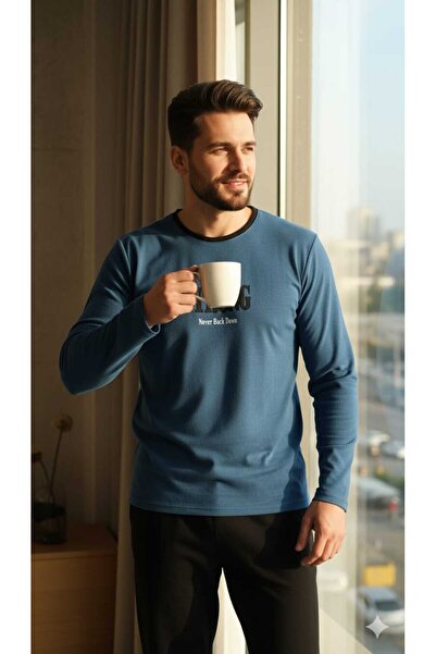 Sude HOMEWEAR ΑΝΔΡΙΚΗ ΣΕΤ ΠΙΤΖΑΜΑ FLEECE