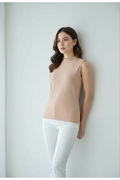 ENDAMIM Short Fisherman Collar Combed Cotton Thin Soft Textured Lining / Underwear