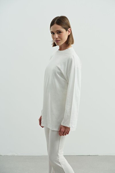 C&City Wide Sleeve Oversized 2-Pack T-Shirt 964 Brown/Ecru