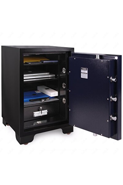 RUBIK 2-Hour Fire Proof and Burglary Resistant Safe Box Dual Lock Digital & Key 150kg (78x50x50) RBDF-780