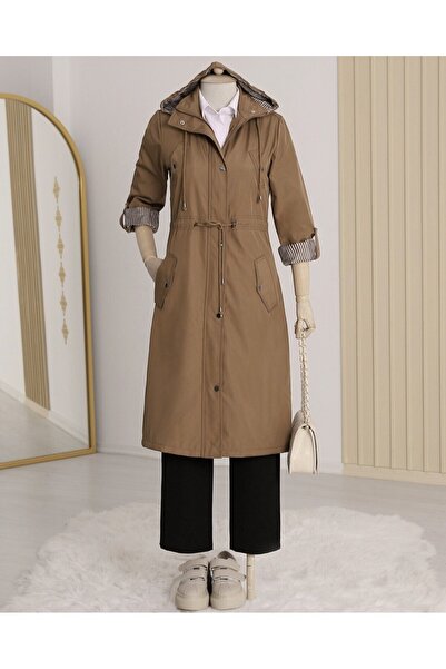 Modamorfo Тренчкот з підкладкою в смужку - Taba