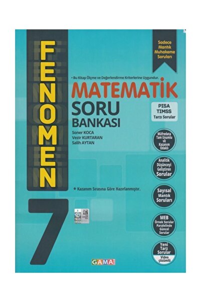 Gama Yayınları Gama 7.Sınıf Matematik Fenomen Soru Bankası