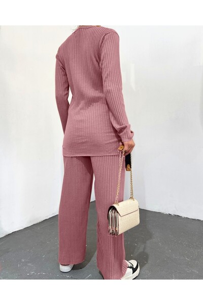 Modamorfo Crew Neck Camisole Set -Powder