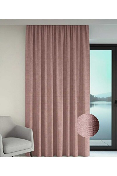 PEREN HOME Κουρτίνα φόντου με υφή λινό, από εξαιρετικό αφρό, με κορδόνι περίσ...