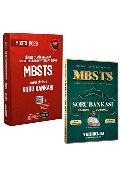 Pegem Akademi Yayıncılık 2026 Yediiklim Mbsts Soru Bankası Seti
