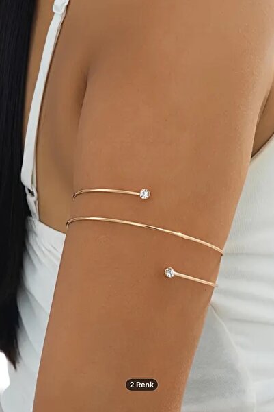 Sevilgülgünfinecrafts Taş Detay Çift Kat Pazu Kelepçe Armcuff