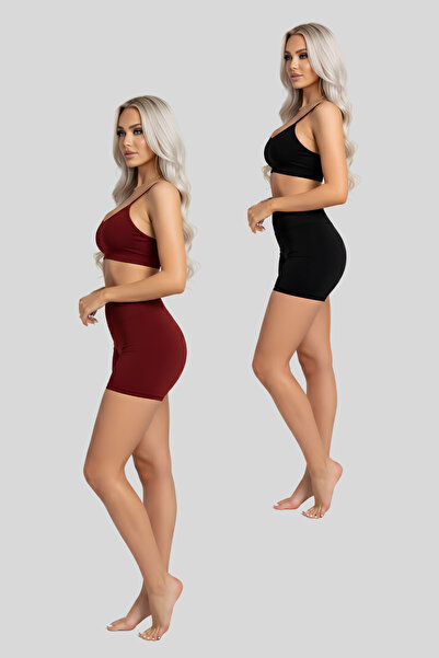 lytonstore Women's Set of 4 Yoga Fitness Sportswear and Casual Crop-Mini Leggings Combination Advantageous Package