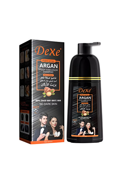 Dexe Black Hair Dye Shampoo 420ml |   Quick and Practical Paint in 5 Minutes