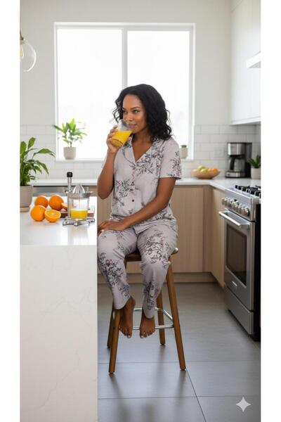 Sude HOMEWEAR Set pijama cu mânecă scurta pentru damă 