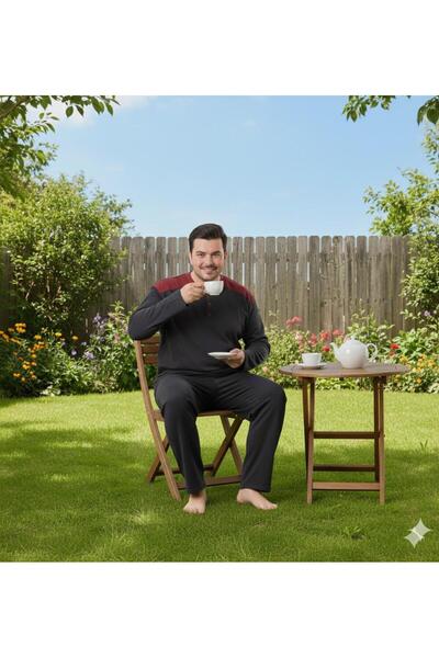 Sude HOMEWEAR Plus Size Men's Pajama Set