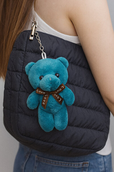Şirin Peluş Ayıcık Anahtarlık – Fiyonk Detaylı Sevimli Teddy Bear