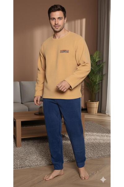 Sude HOMEWEAR ΑΝΔΡΙΚΗ ΣΕΤ ΠΙΤΖΑΜΑ FLEECE