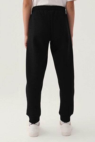 Kappa Black Waist Lace-up Pocket Boys' Sweatpants