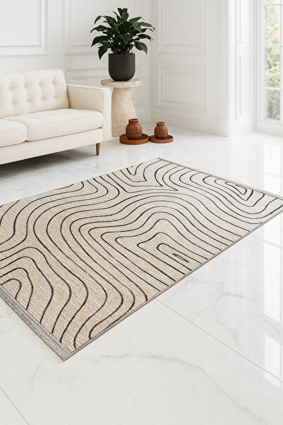 Narin Fendy Kaymaz Taban Dokuma Halı Koridor Antre Ve Diğer Yaşam Alanları İçin Kadife Halı