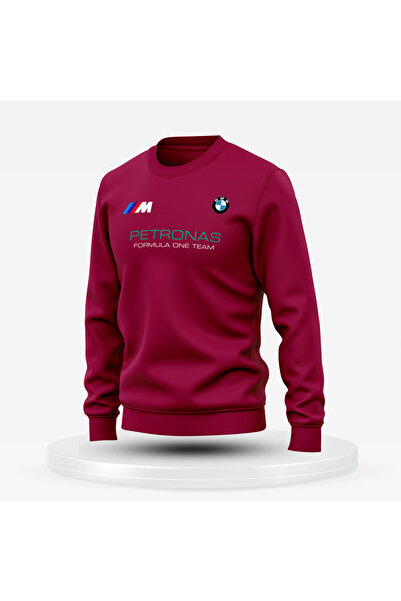 Bulvar Lee guler rotund BMW, PETRONAS cu imprimeu Winter Swea tricou / Mașină