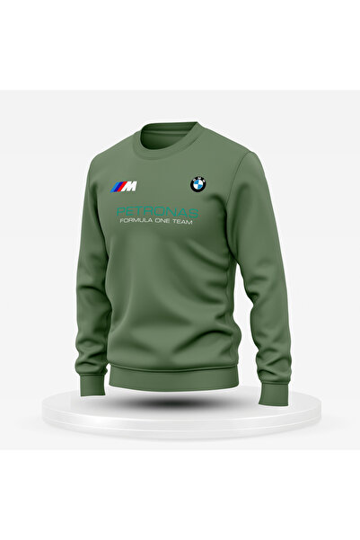 Bulvar Lee guler rotund BMW, PETRONAS cu imprimeu Winter Swea tricou / Mașină