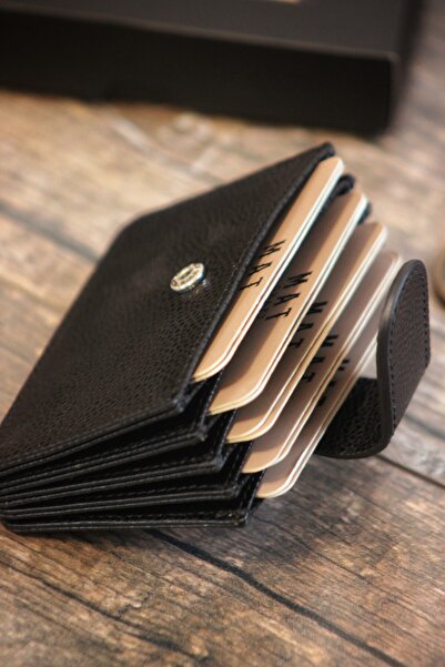 MAT CRAFT Suport pentru carduri orizontal din piele naturală |   Suport pentr...