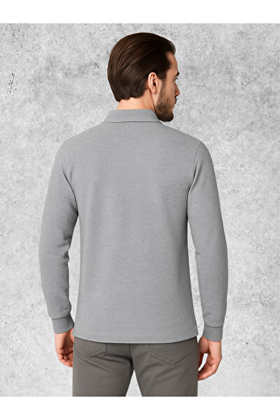 MOLICO Unisex New Season Cotton Transitional Polo Neck Long Sleeve Basic T-Shirt