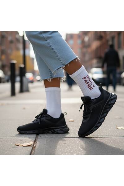 Algitsin O L A Мъжки бели чорапи + кърпа за крака