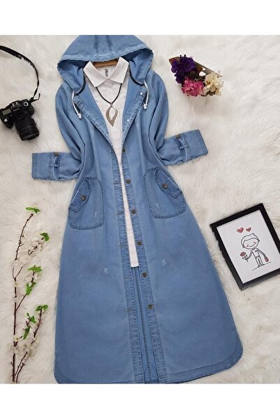 Modamorfo Μπλε τζιν καπάκι τσέπης