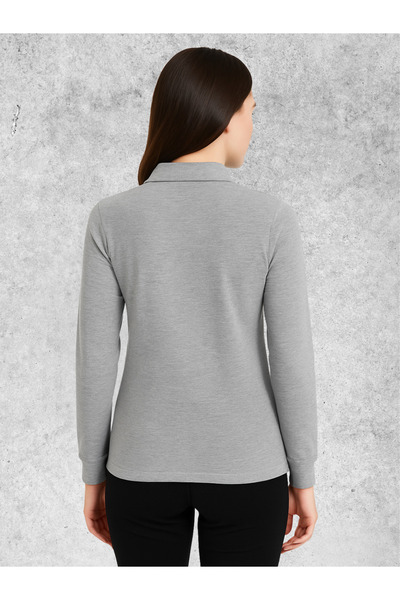 MOLICO Unisex New Season Cotton Transitional Polo Neck Long Sleeve Basic T-Shirt