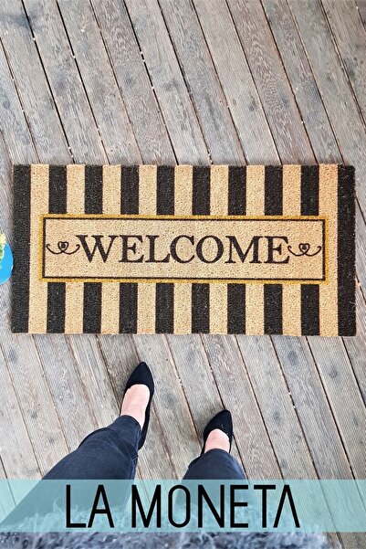 LAMONETA Büyük Boy Welcome Kapı Önü Paspas - Ithal Koko Paspas