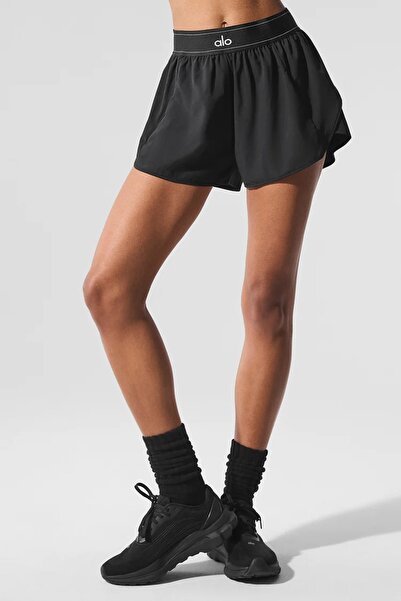 HepsitrentStore Black Elastic Waist Short Skirt